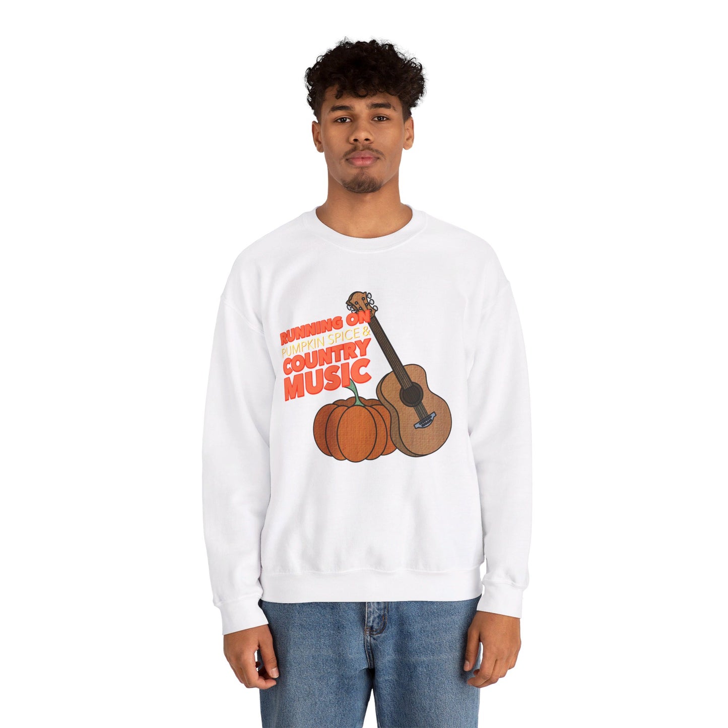 Running on Pumpkin Spice Crewneck Sweatshirt