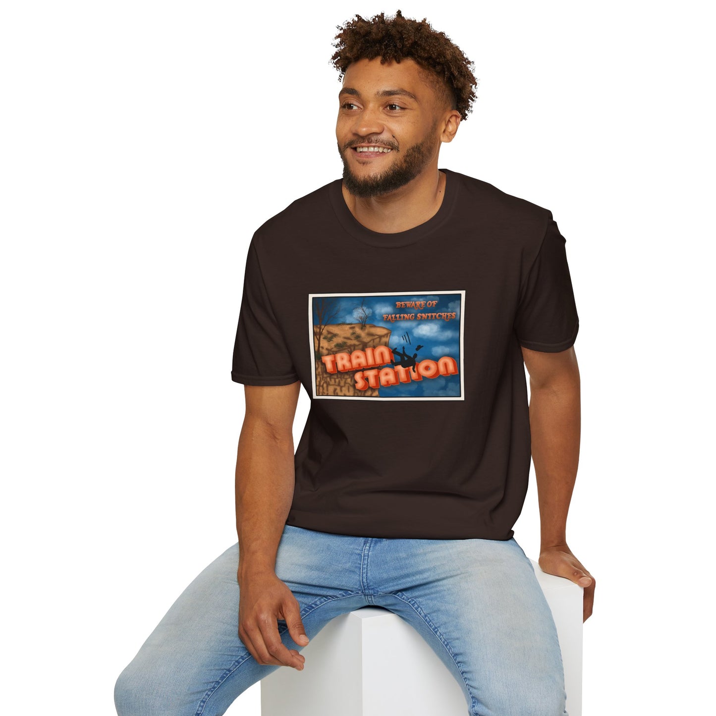 Train Station Postcard T-Shirt