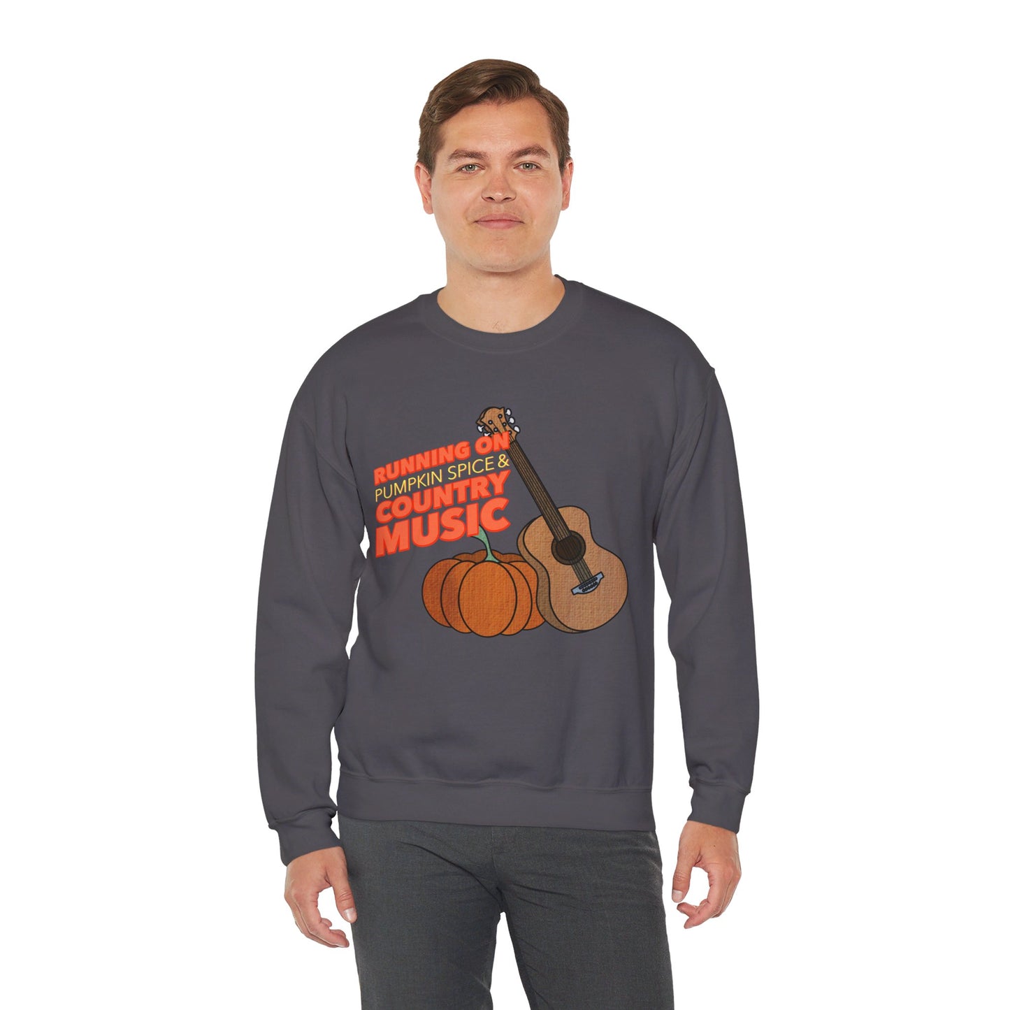 Running on Pumpkin Spice Crewneck Sweatshirt