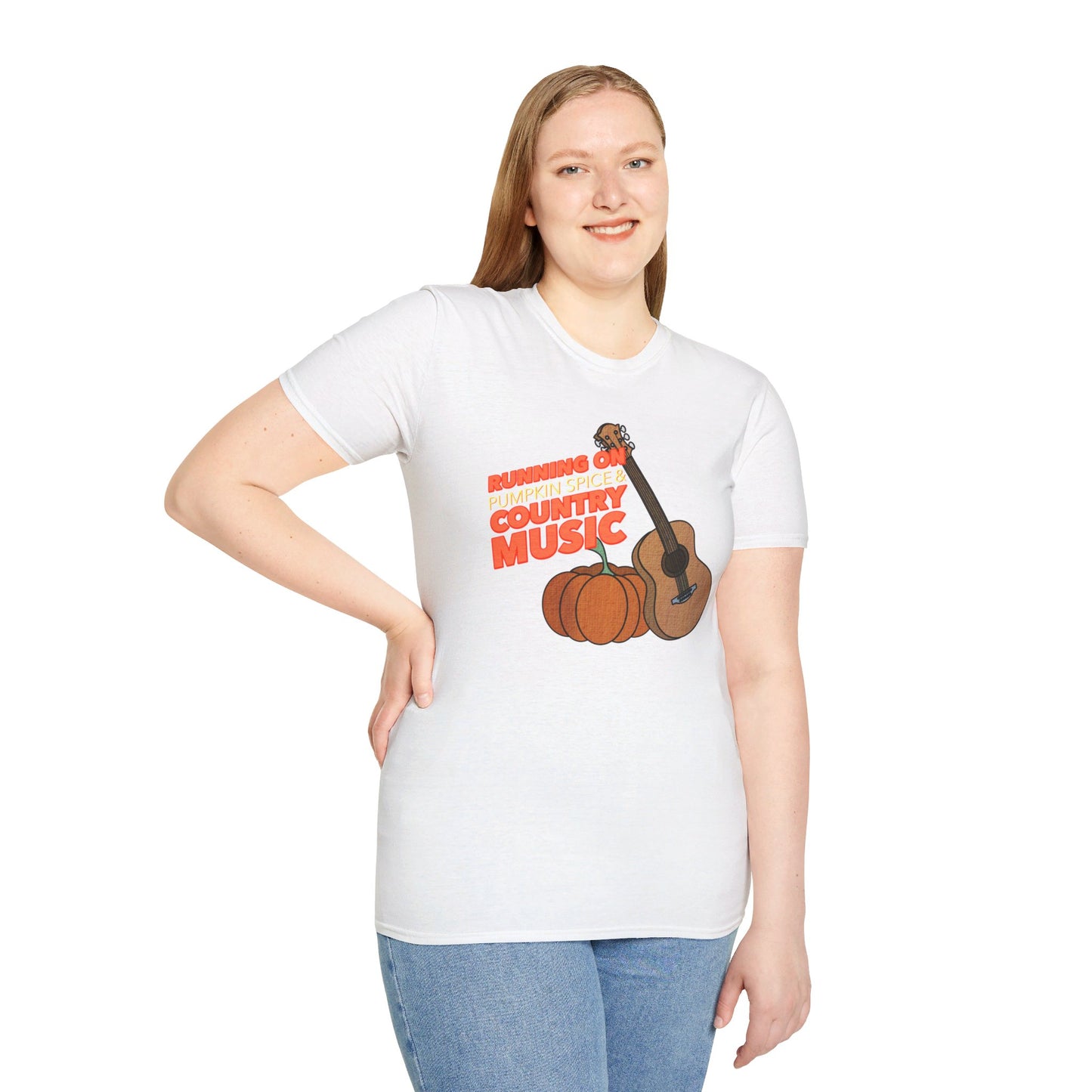 Running on Pumpkin Spice Country Music T-Shirt