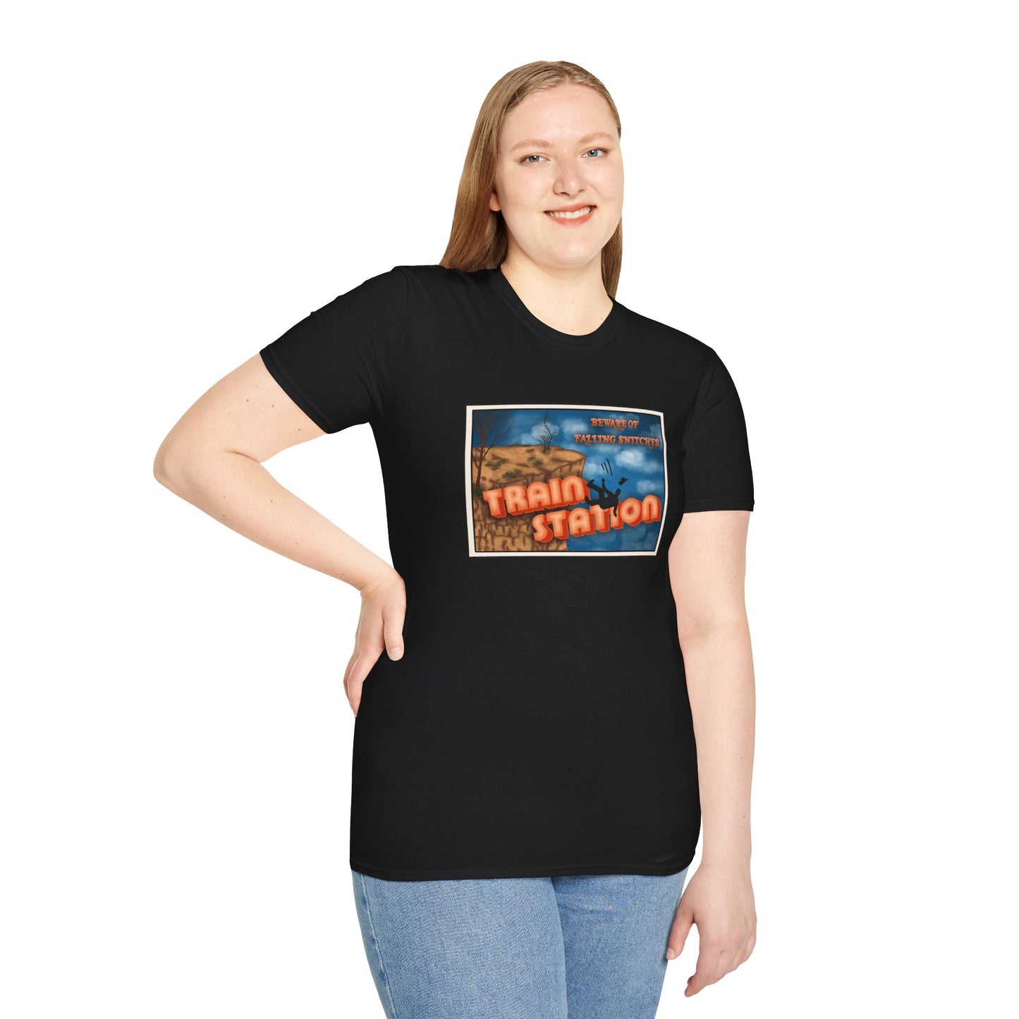 Train Station Postcard T-Shirt