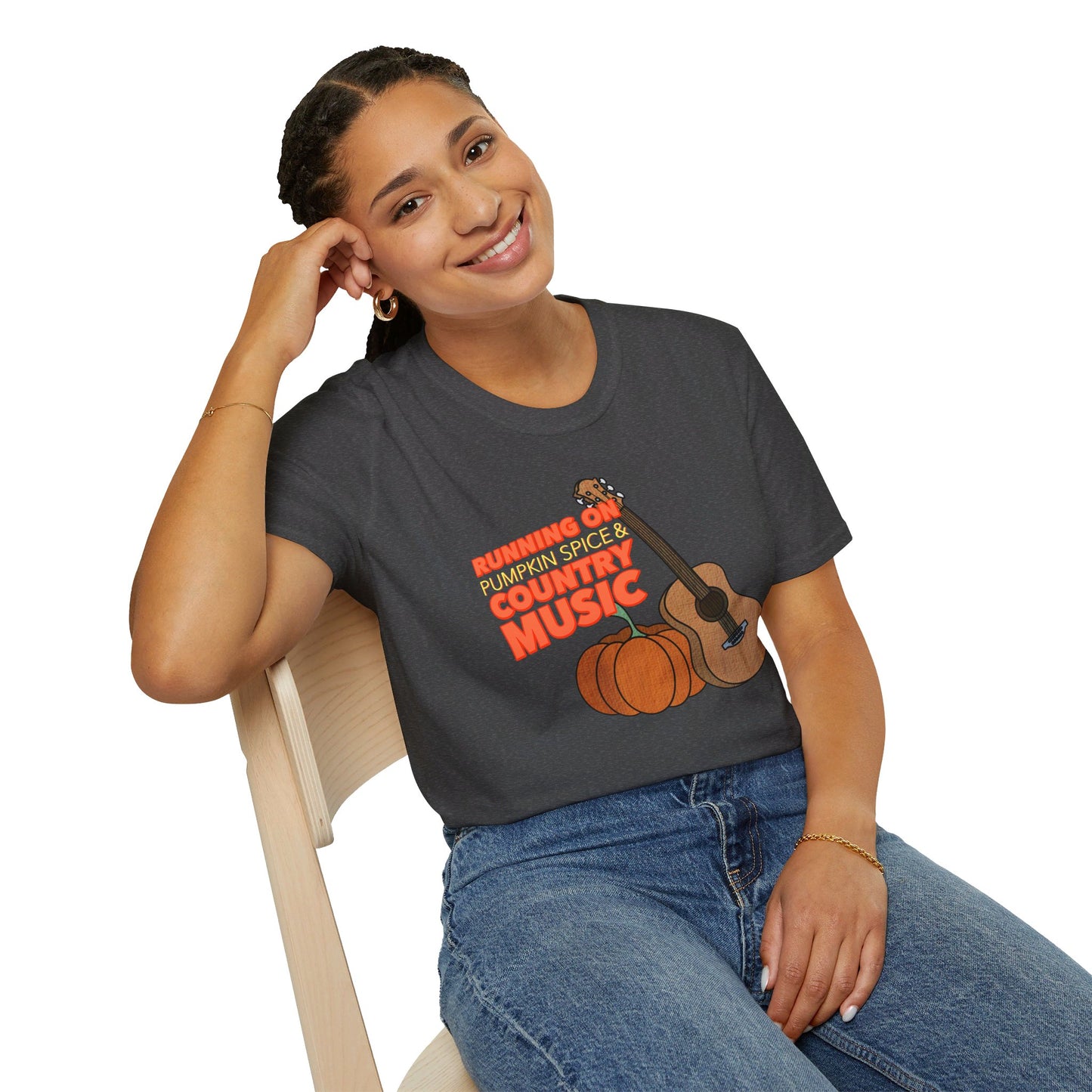 Running on Pumpkin Spice Country Music T-Shirt