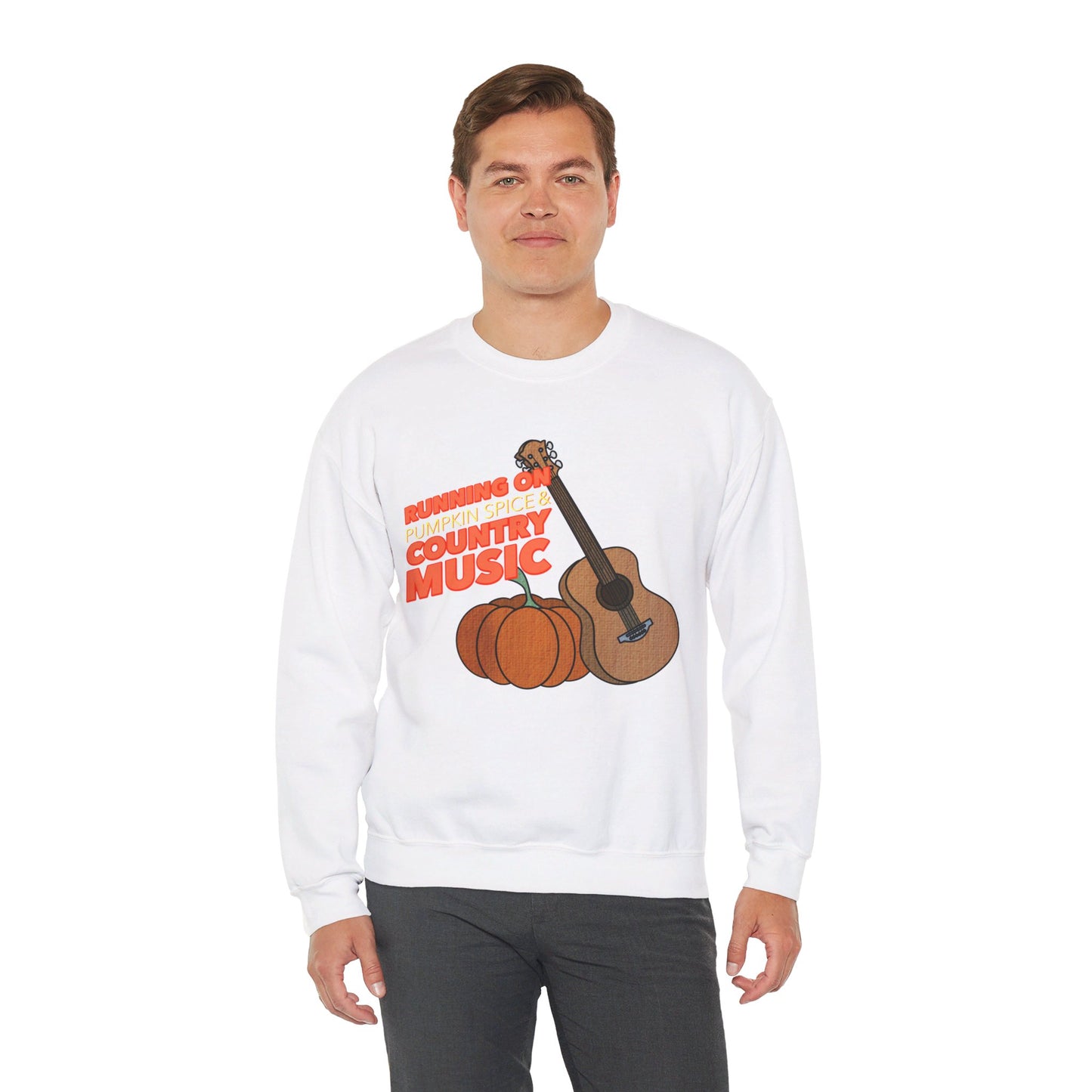 Running on Pumpkin Spice Crewneck Sweatshirt