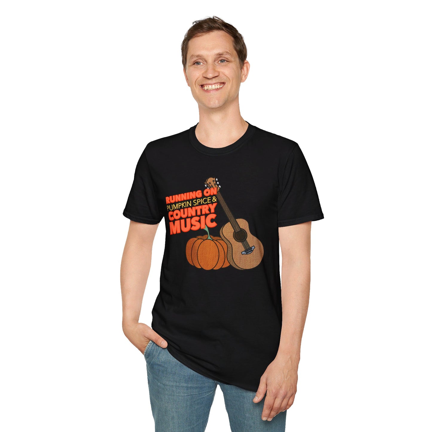 Running on Pumpkin Spice Country Music T-Shirt