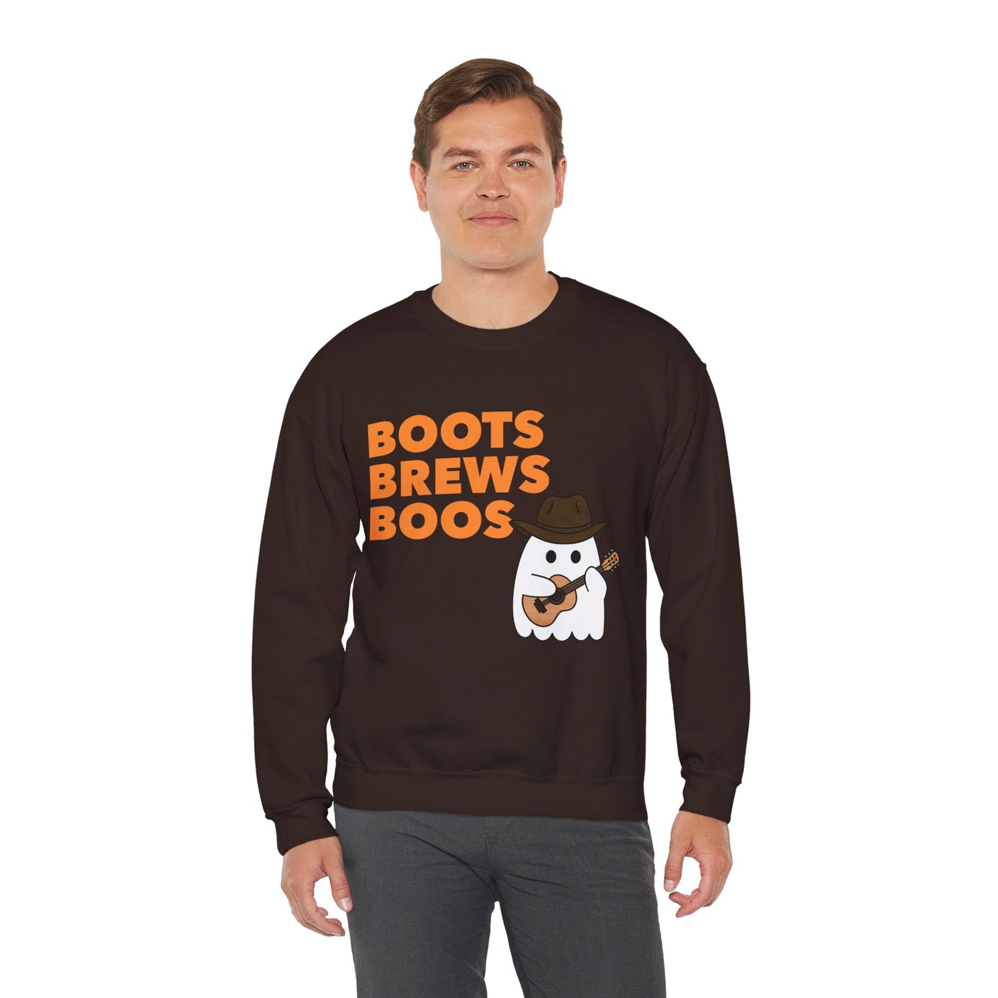 Boots Brews Boos Crewneck Sweatshirt