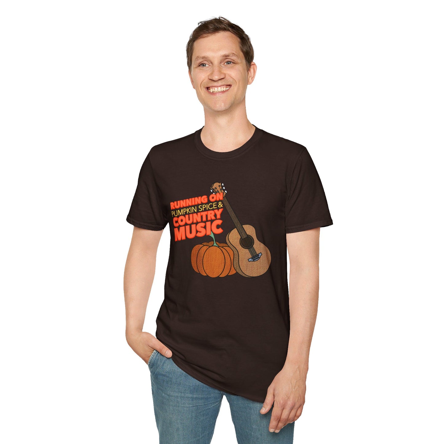 Running on Pumpkin Spice Country Music T-Shirt