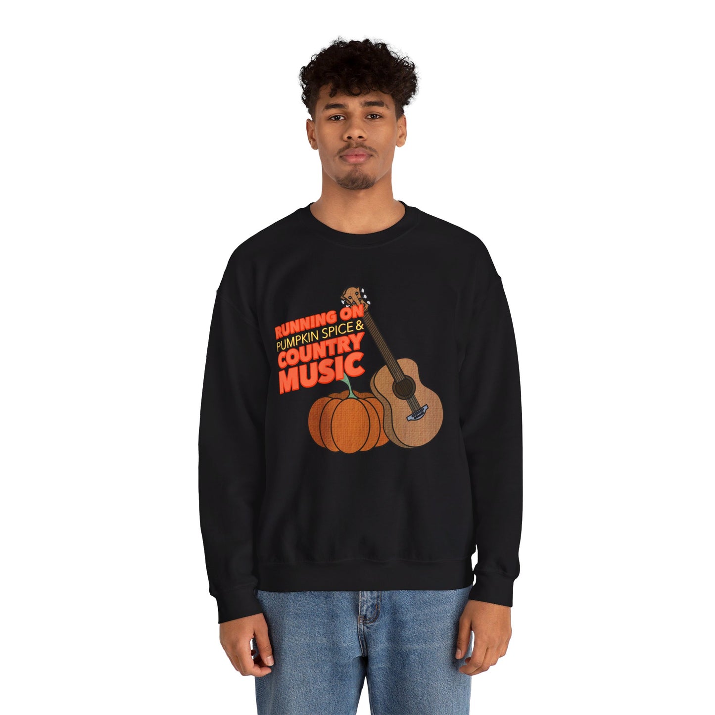 Running on Pumpkin Spice Crewneck Sweatshirt