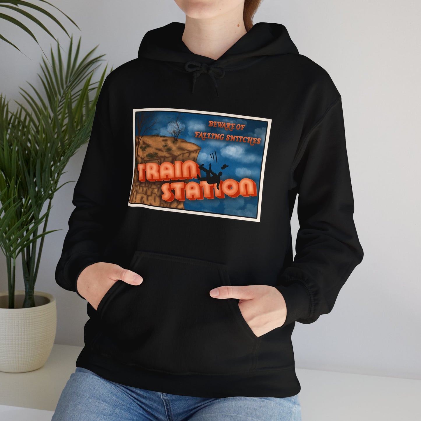 Train Station Postcard Hoodie