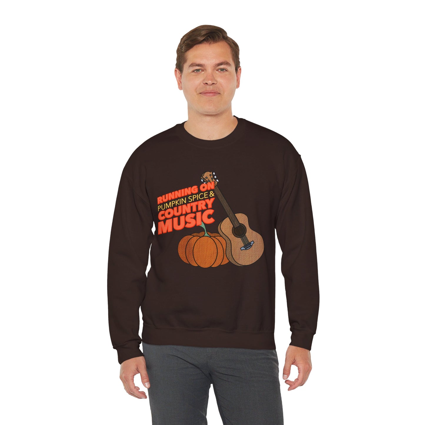 Running on Pumpkin Spice Crewneck Sweatshirt