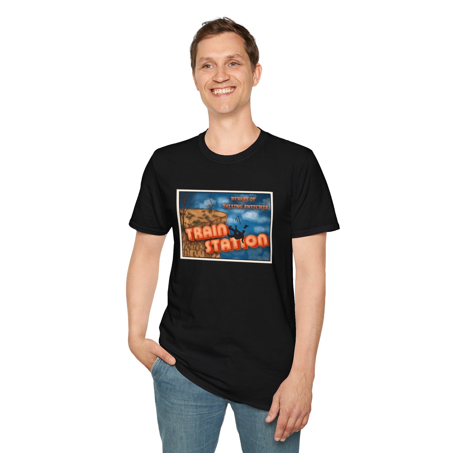 Train Station Postcard T-Shirt