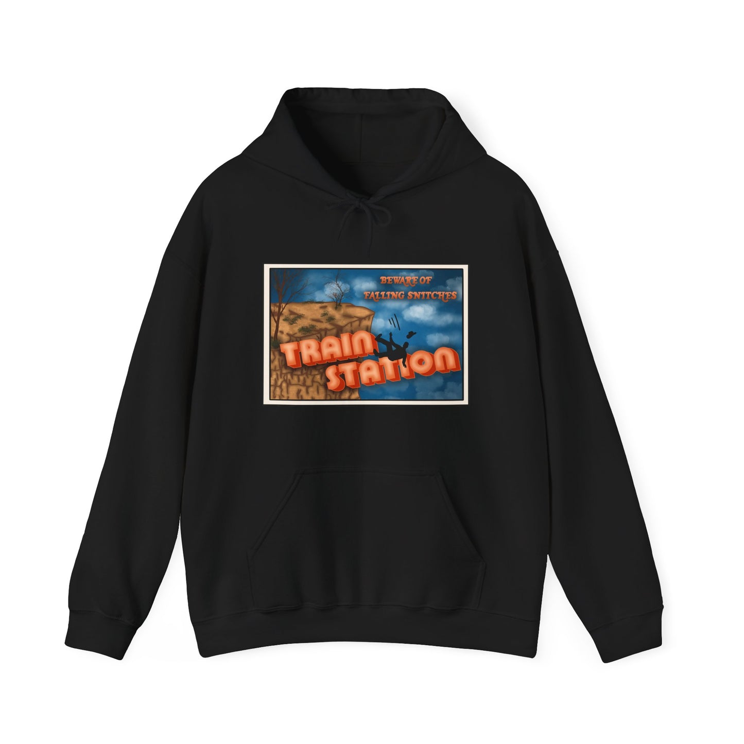 Train Station Postcard Hoodie