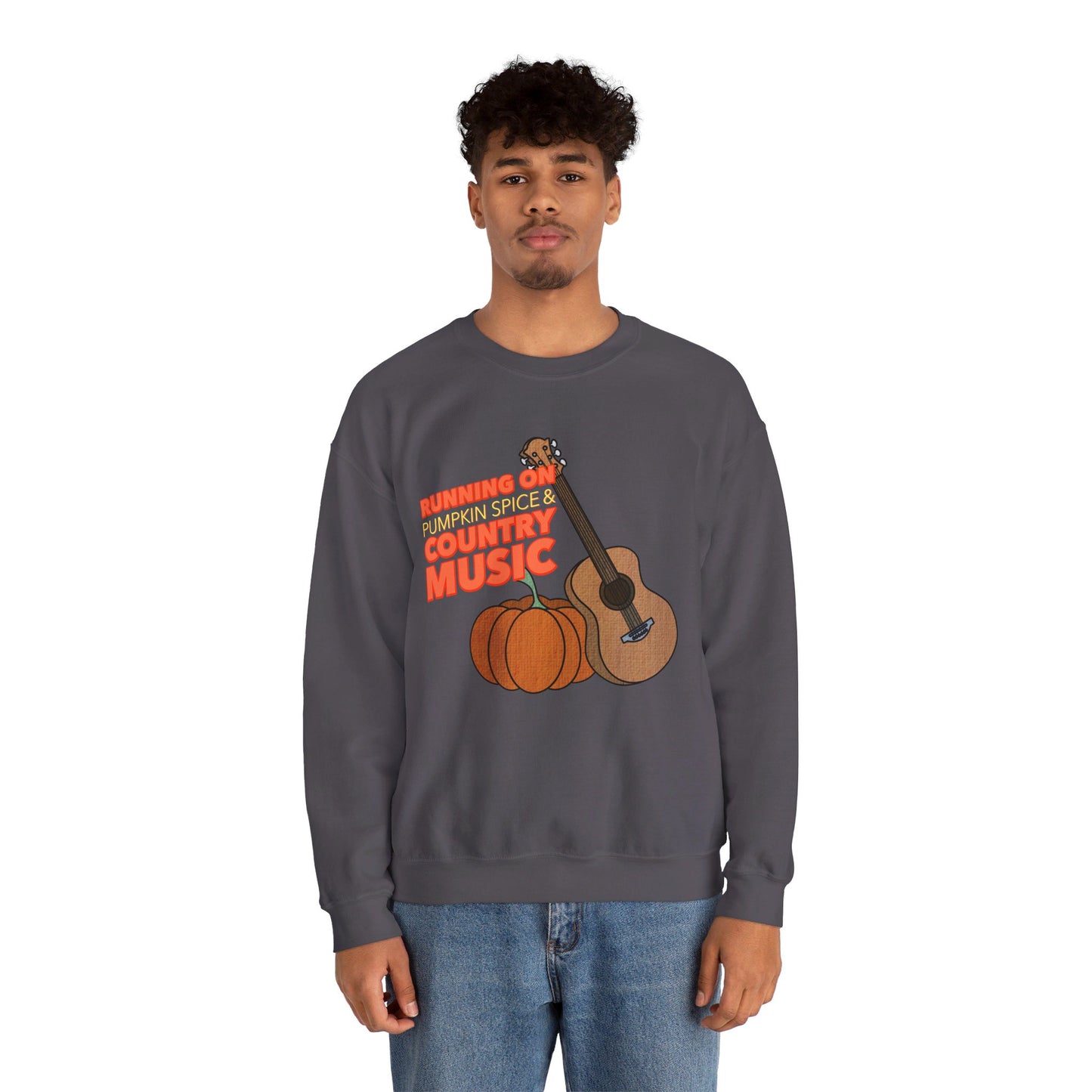 Running on Pumpkin Spice Crewneck Sweatshirt