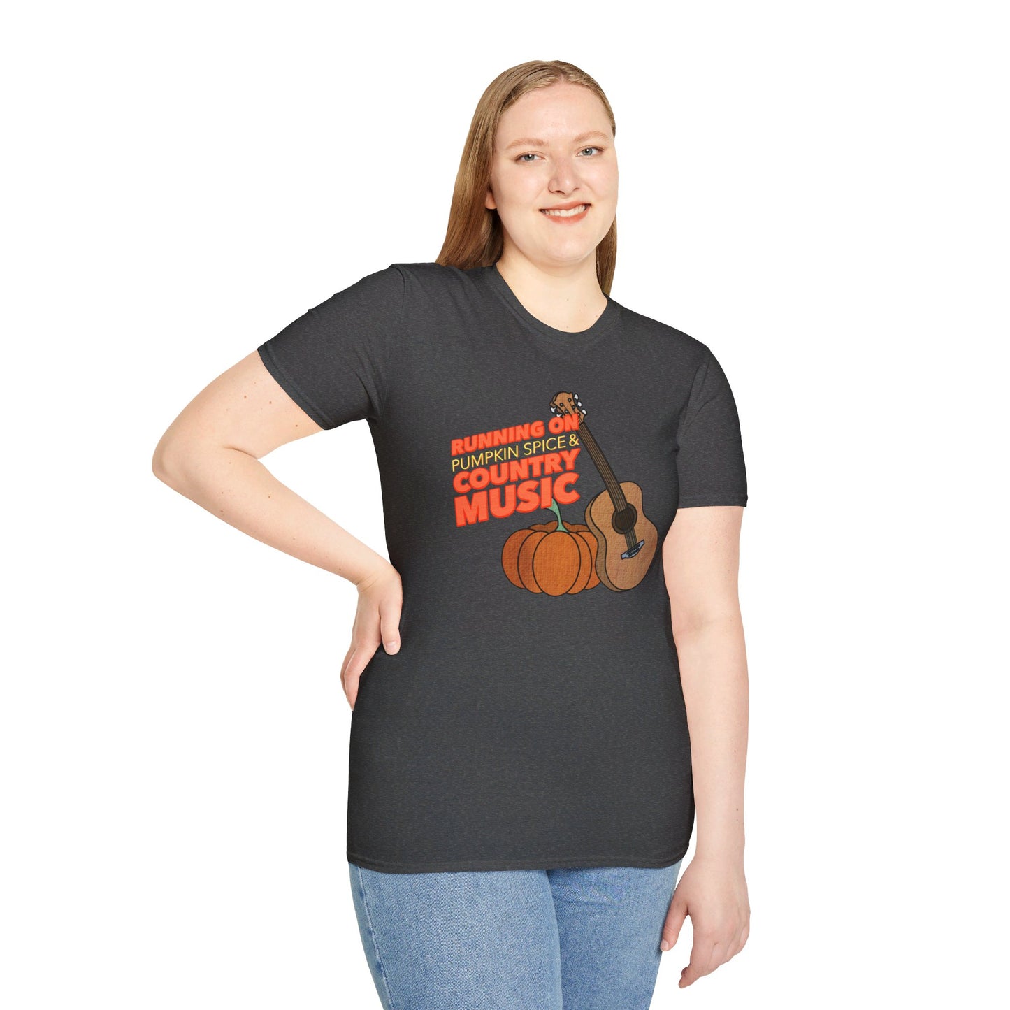 Running on Pumpkin Spice Country Music T-Shirt